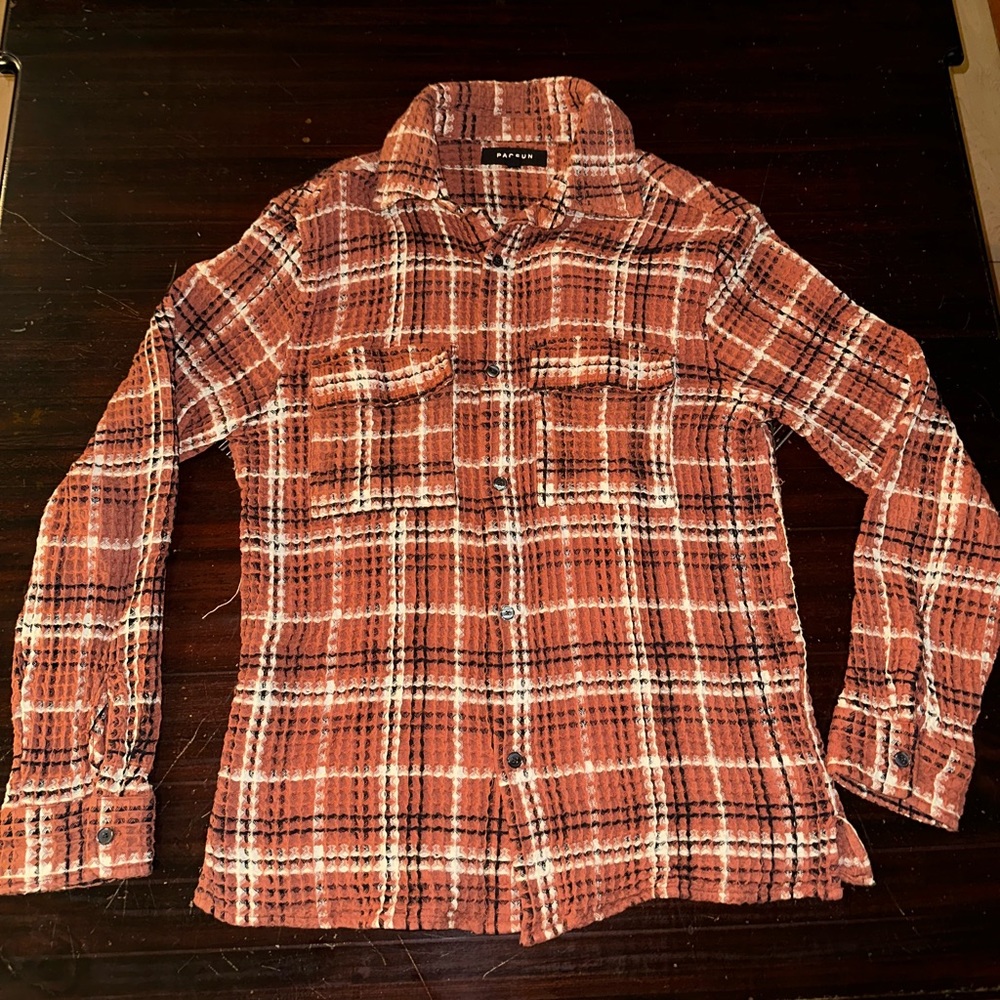 PacSun Waffle Knit Flannel